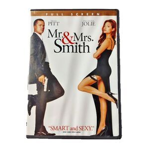 Mr. and Mrs. Smith DVD 2005 Movie Brad Pitt Angelina Jolie PG 13 Full Screen